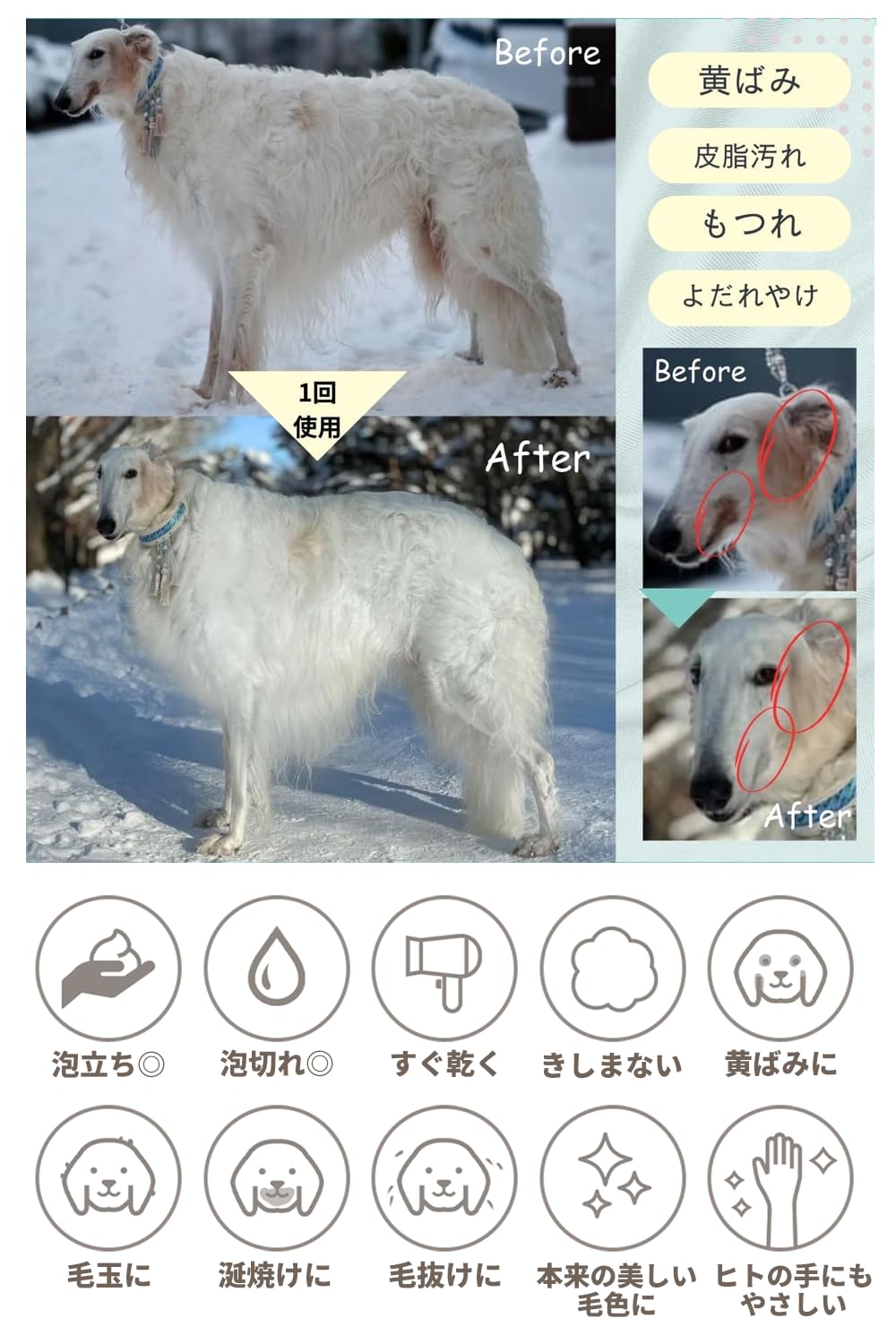 Amazon | yulix 犬用トリートメント 無香料 毛艶改善 全犬種対応